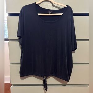 Navy T Shirt w Adjustable Waist